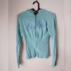 Bebe zip and hooded sweater
